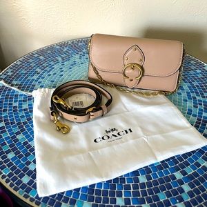 Coach Beat Crossbody Clutch in taupe